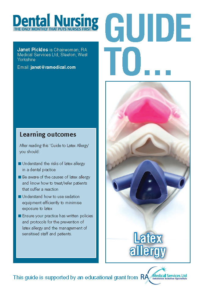 Latex Allergy - Dental Nursing guide cover
