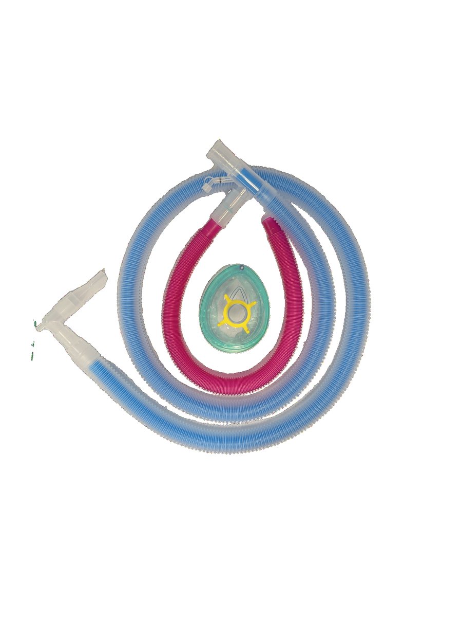 Nitronox disposable medical circuit — face mask or mouthpiece